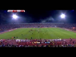 Сербия - Албания 0:0 (матч прерван) видео